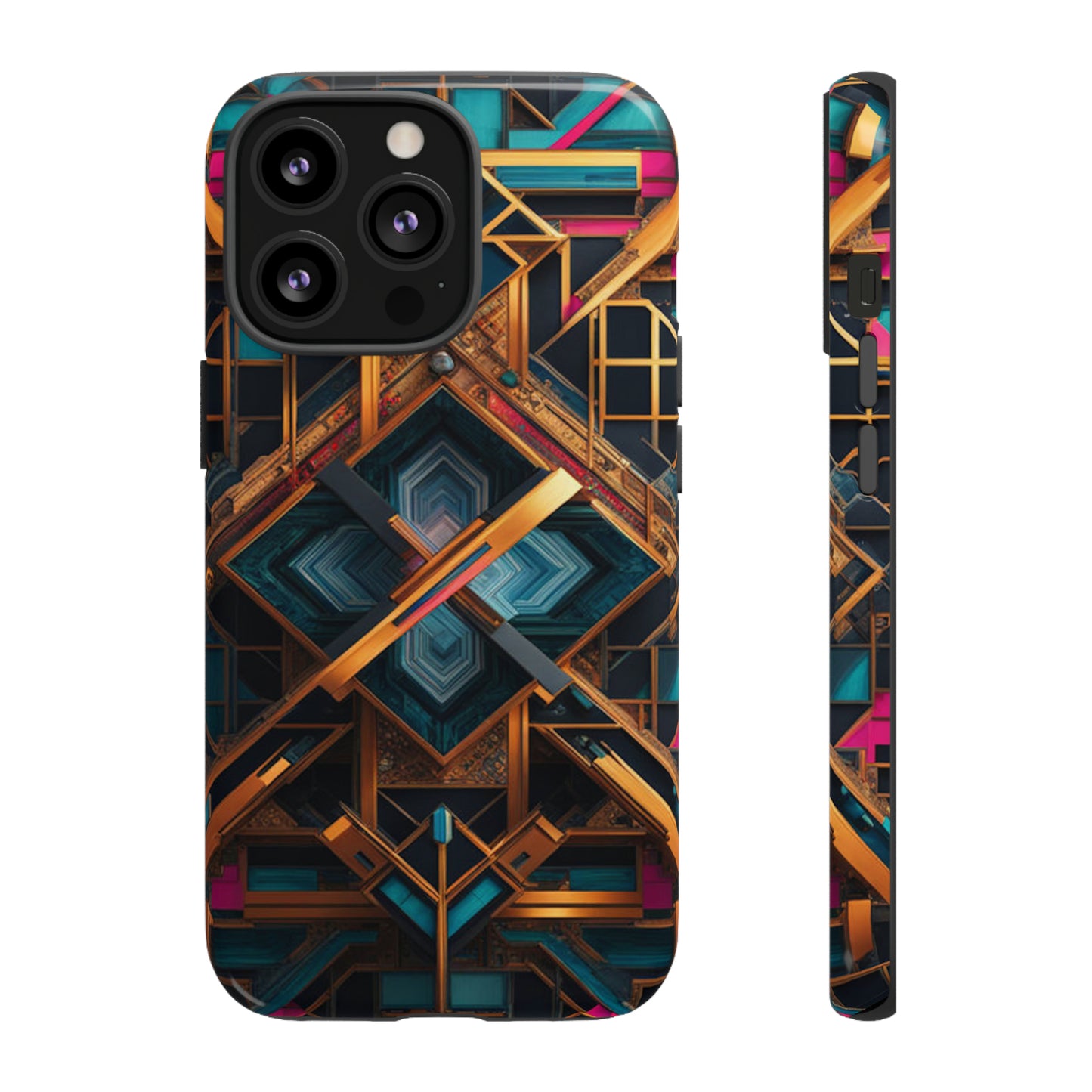 Abstract Tesseract Tough Case