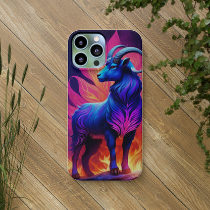 Pink Peculiar Goat Biodegradable Case