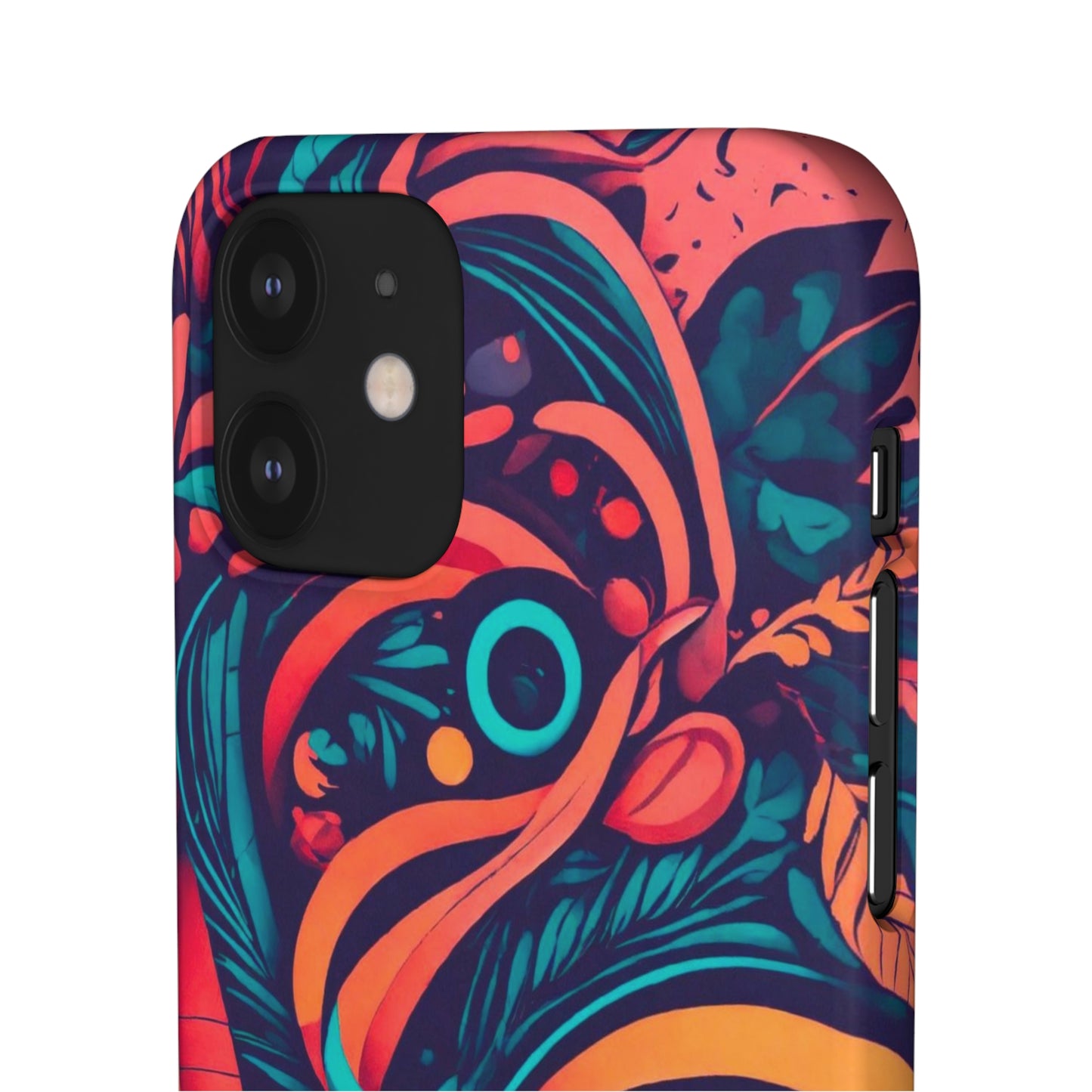 Abstract Flowers Snap Case - Colorwink