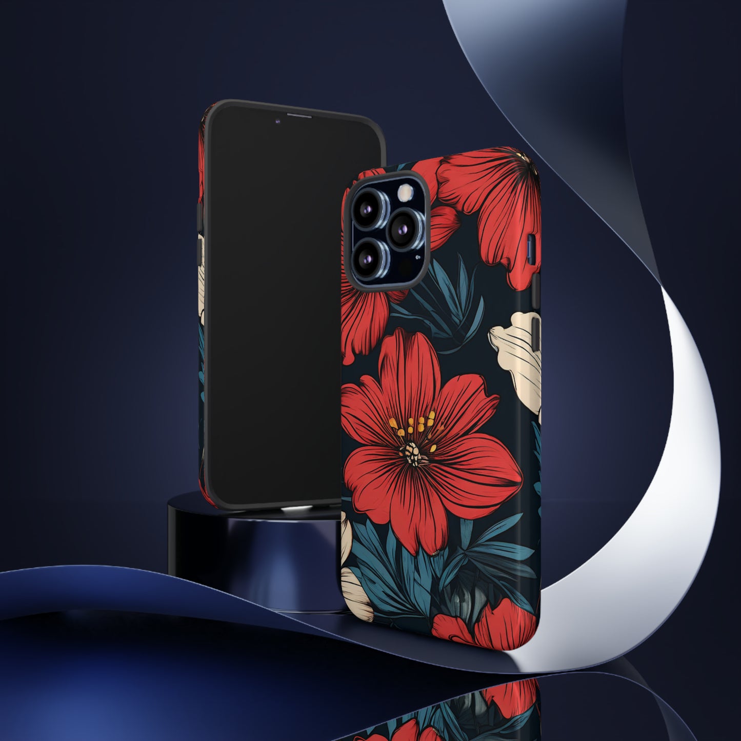 Red Dandelion  Art Design Pattern Tough Case