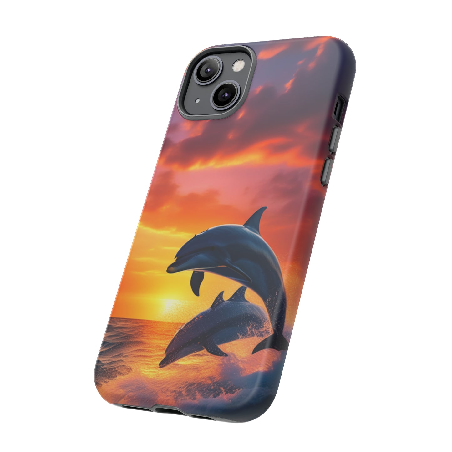 Sunset Dolphin Tough Case