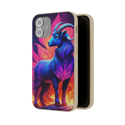 Pink Peculiar Goat Biodegradable Case