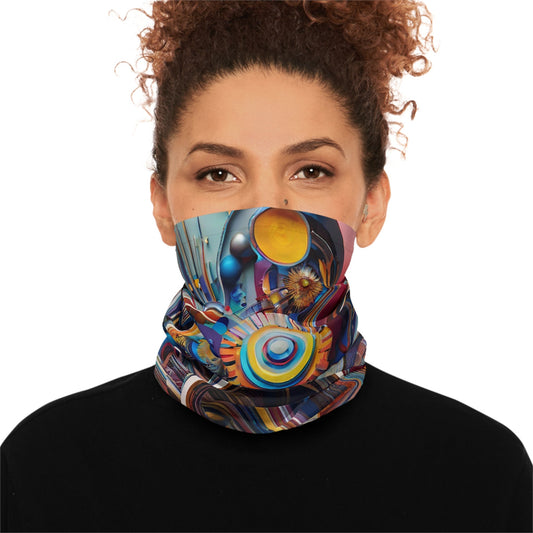 Abstract Circles Neck Gaiter - Colorwink