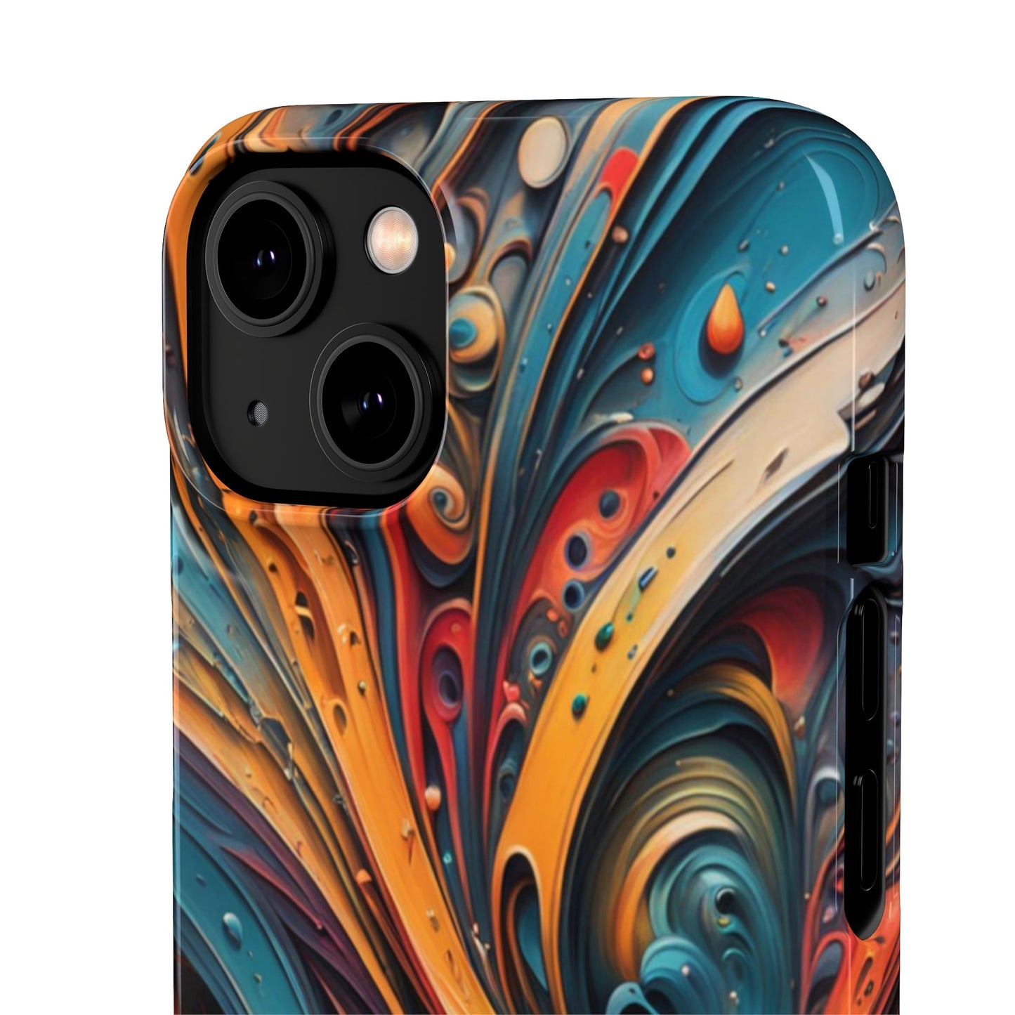 Abstract Colorful Swirls Snap Case - Colorwink