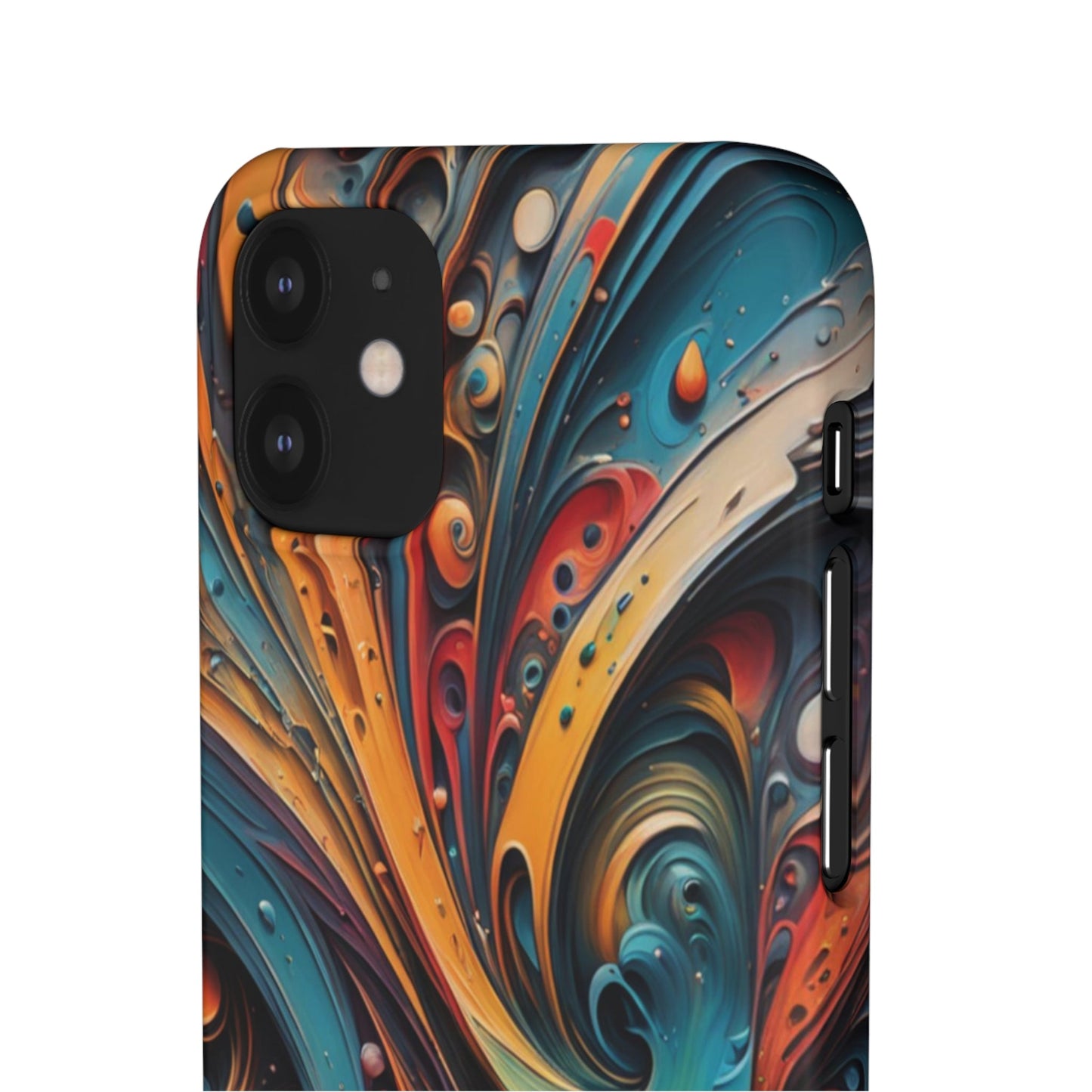 Abstract Colorful Swirls Snap Case - Colorwink