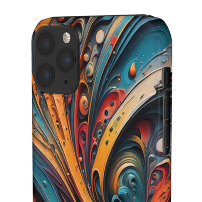 Abstract Colorful Swirls Snap Case - Colorwink