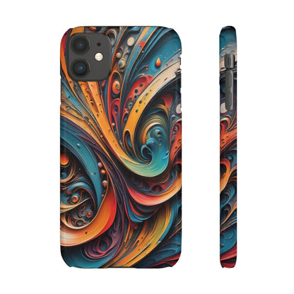 Abstract Colorful Swirls Snap Case - Colorwink