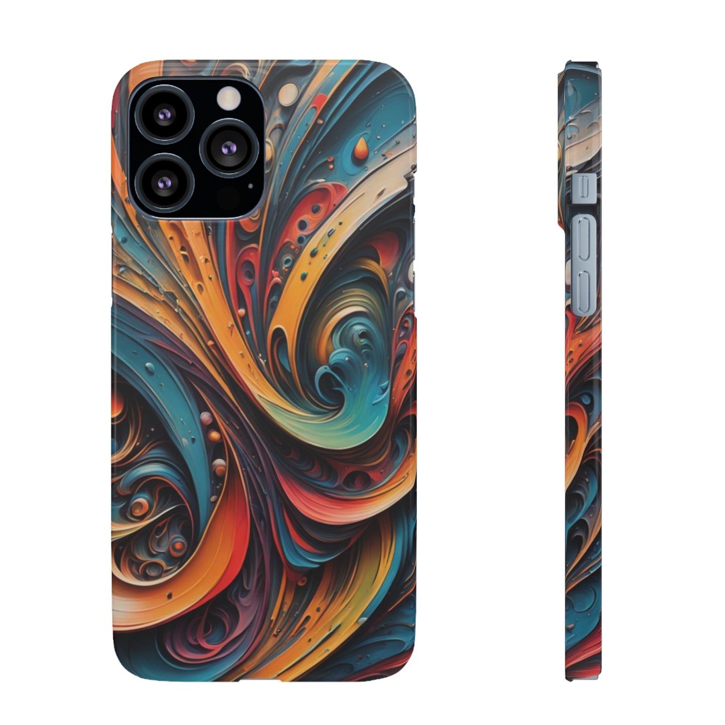 Abstract Colorful Swirls Snap Case - Colorwink