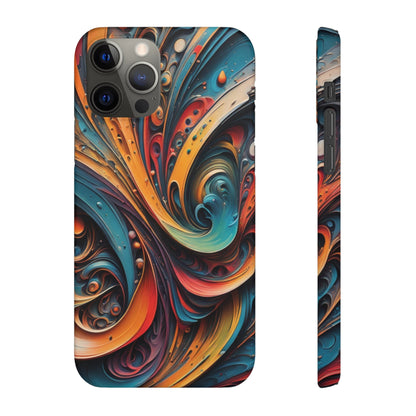 Abstract Colorful Swirls Snap Case - Colorwink