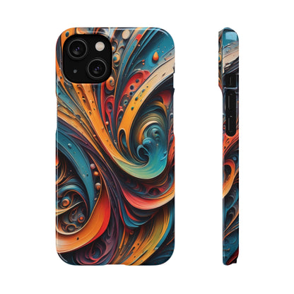 Abstract Colorful Swirls Snap Case - Colorwink