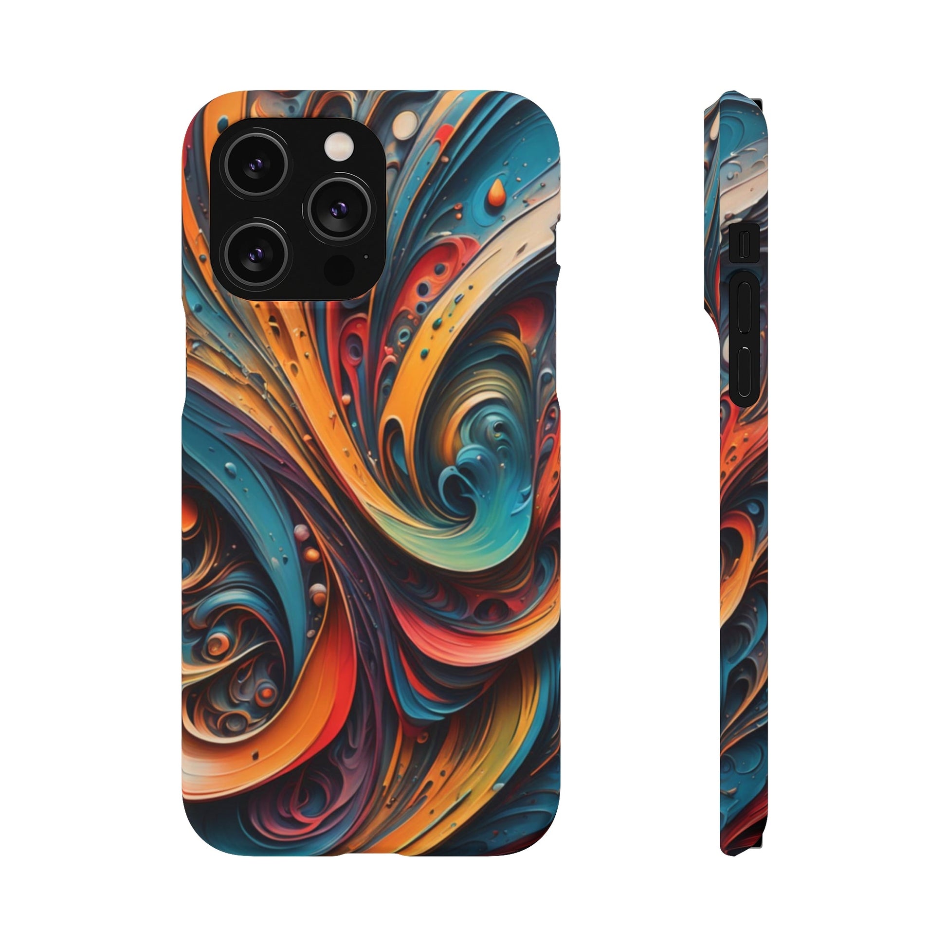 Abstract Colorful Swirls Snap Case - Colorwink