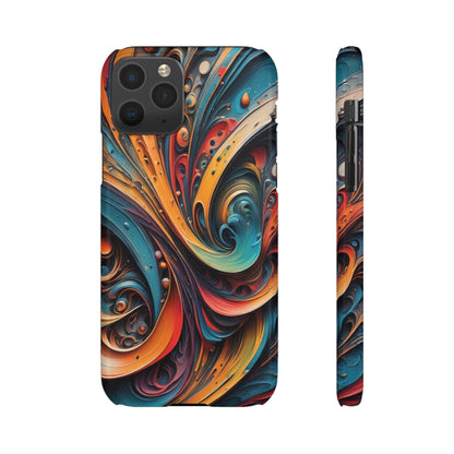 Abstract Colorful Swirls Snap Case - Colorwink