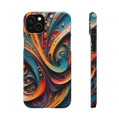 Abstract Colorful Swirls Snap Case - Colorwink