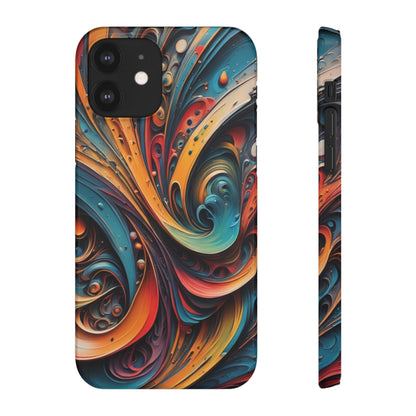 Abstract Colorful Swirls Snap Case - Colorwink