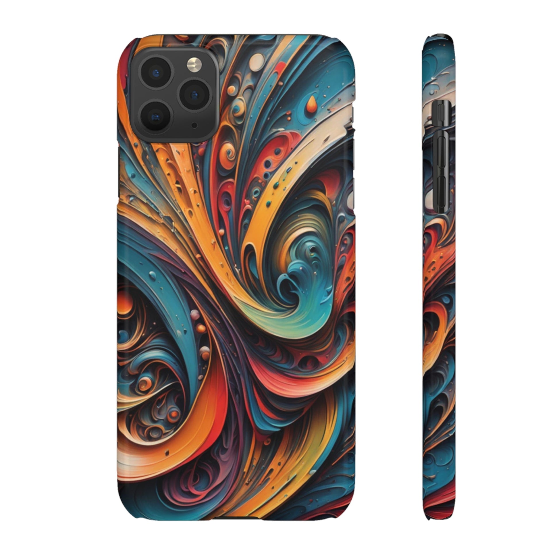 Abstract Colorful Swirls Snap Case - Colorwink