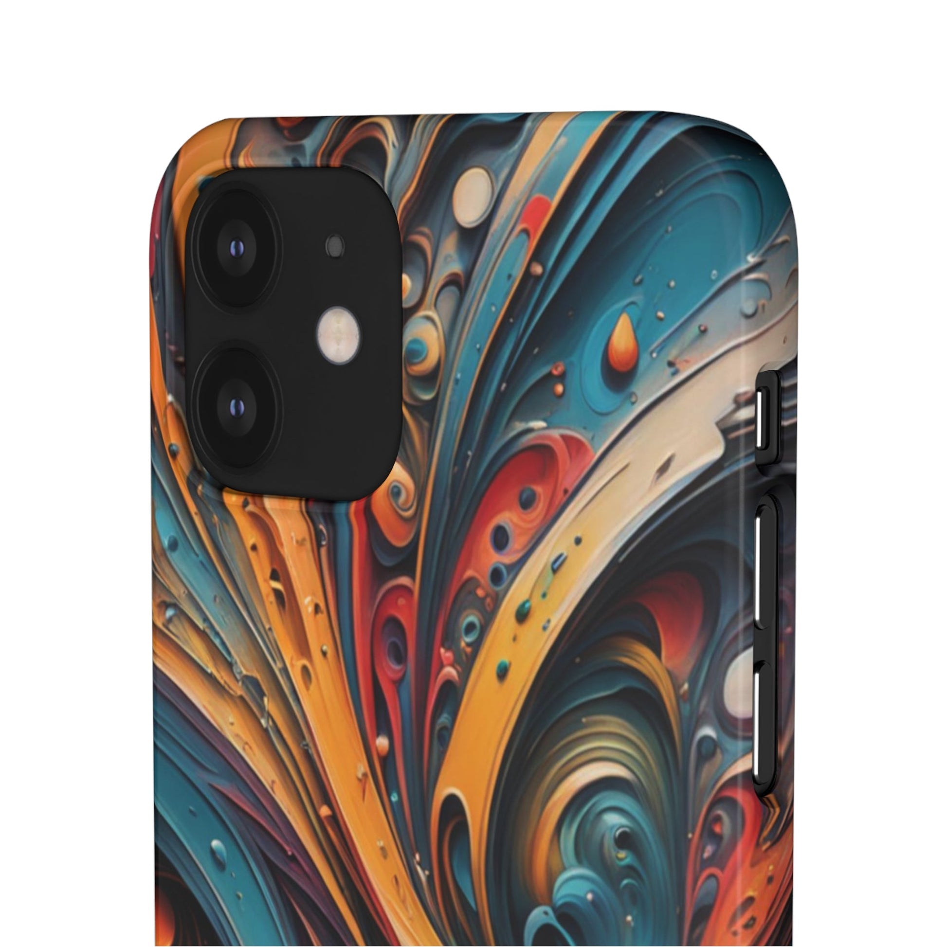 Abstract Colorful Swirls Snap Case - Colorwink