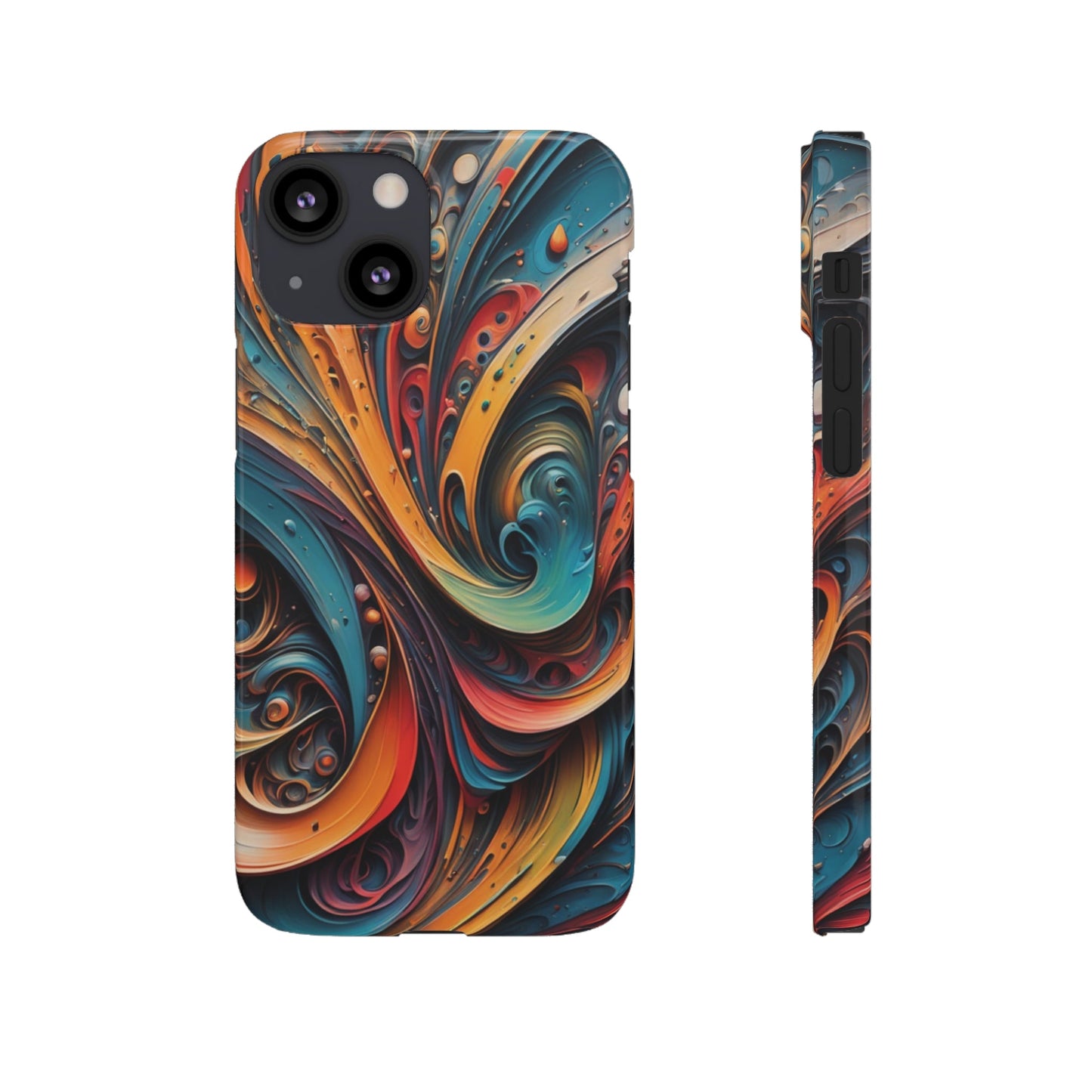 Abstract Colorful Swirls Snap Case - Colorwink