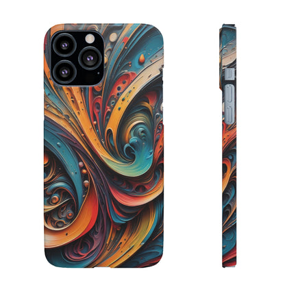 Abstract Colorful Swirls Snap Case - Colorwink