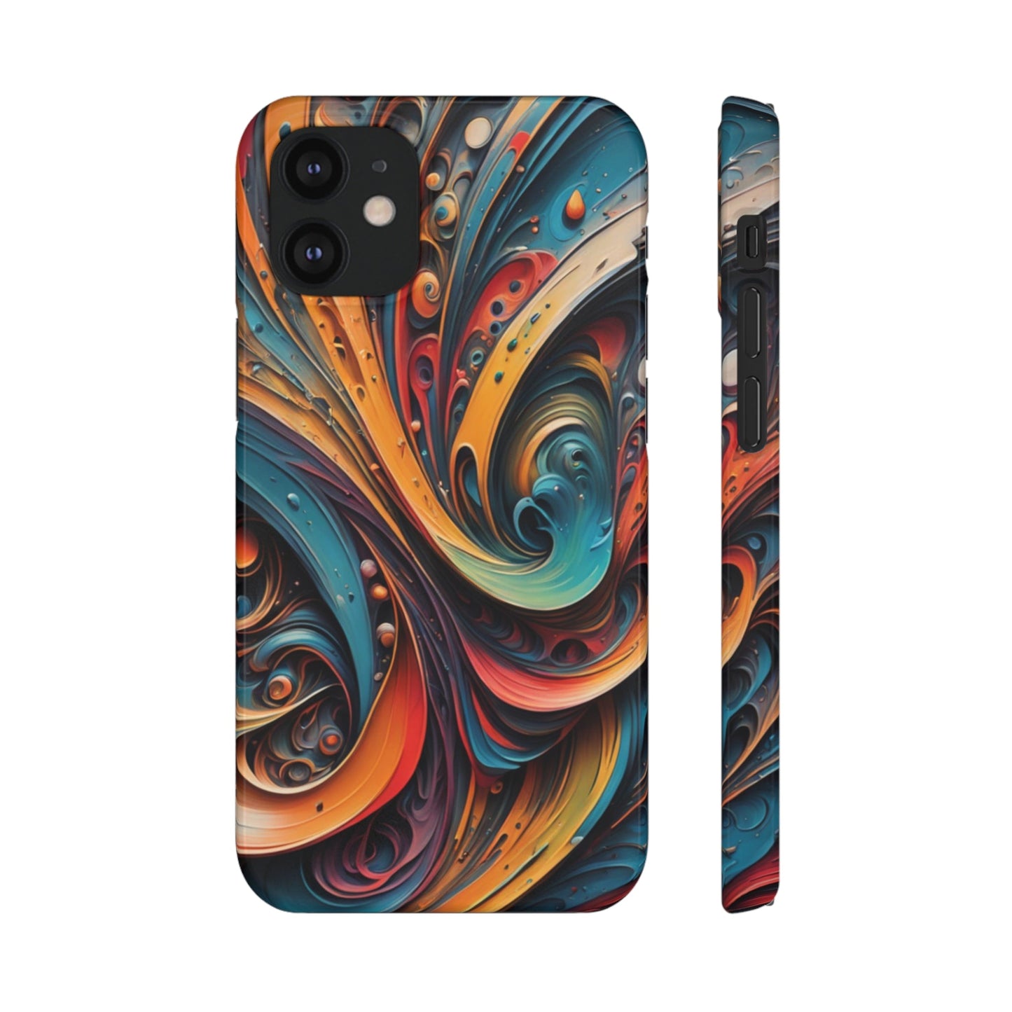 Abstract Colorful Swirls Snap Case - Colorwink