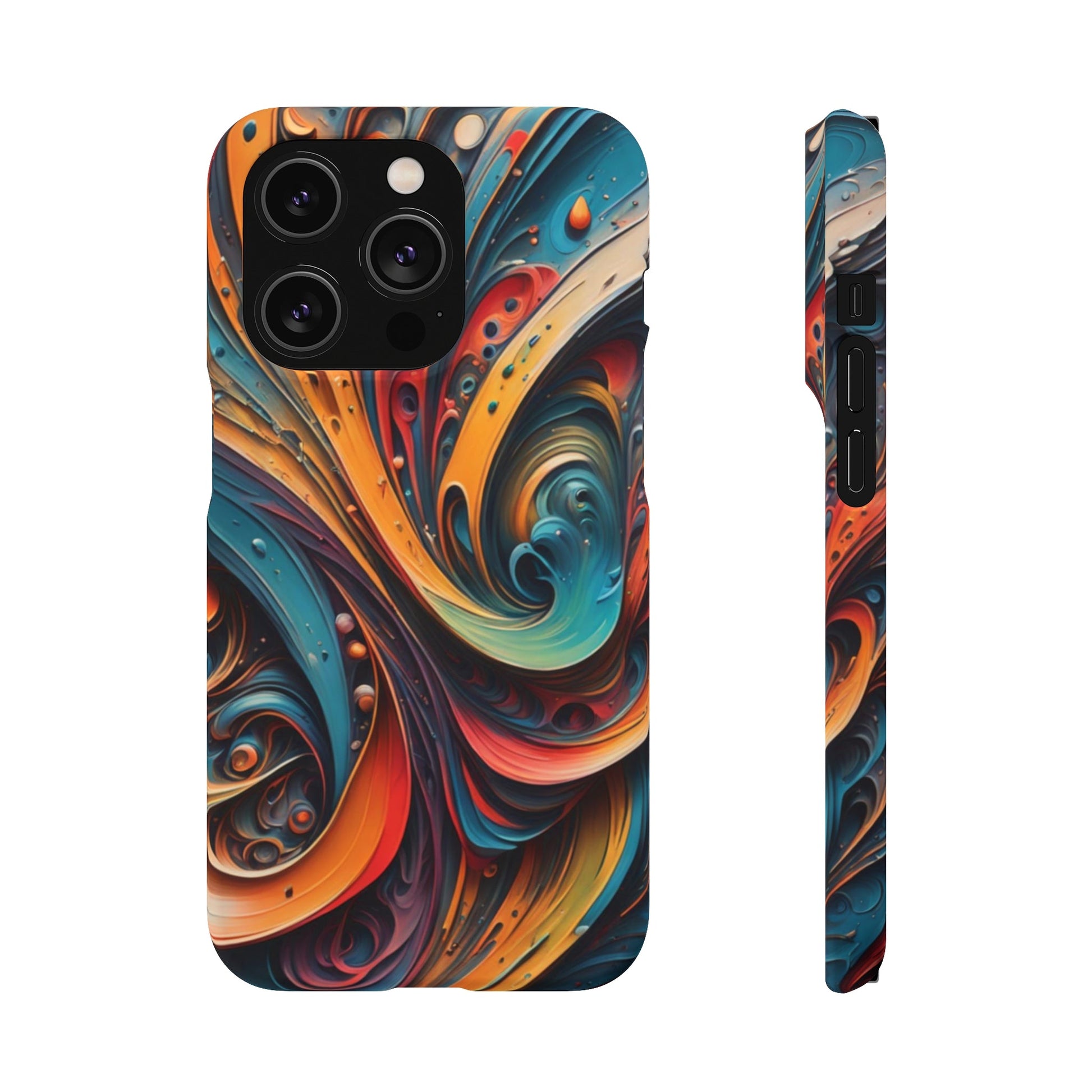 Abstract Colorful Swirls Snap Case - Colorwink