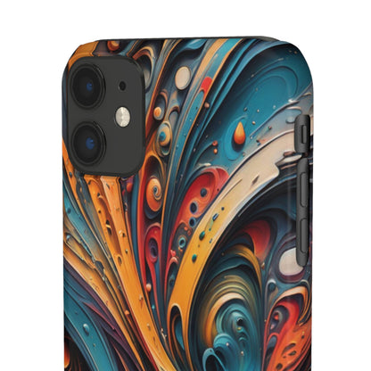 Abstract Colorful Swirls Snap Case - Colorwink