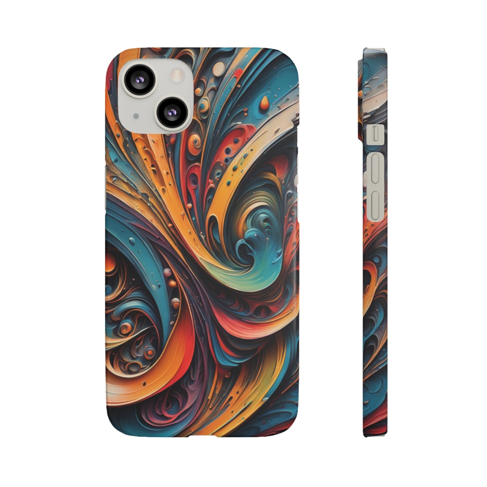 Abstract Colorful Swirls Snap Case - Colorwink