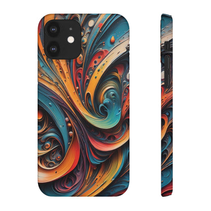 Abstract Colorful Swirls Snap Case - Colorwink