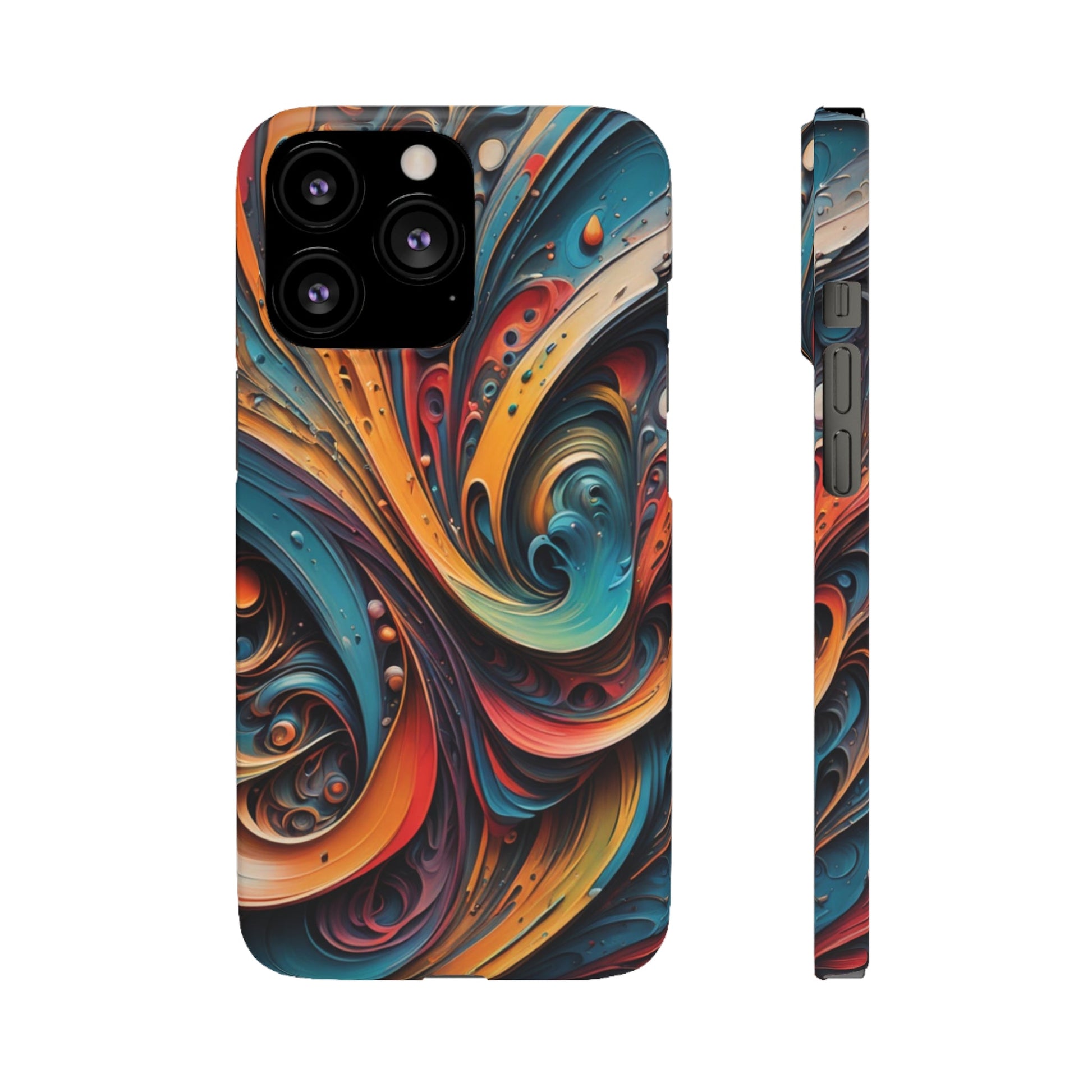 Abstract Colorful Swirls Snap Case - Colorwink