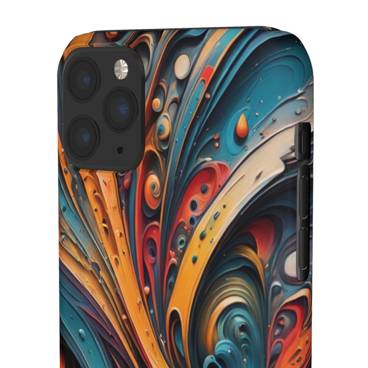 Abstract Colorful Swirls Snap Case - Colorwink