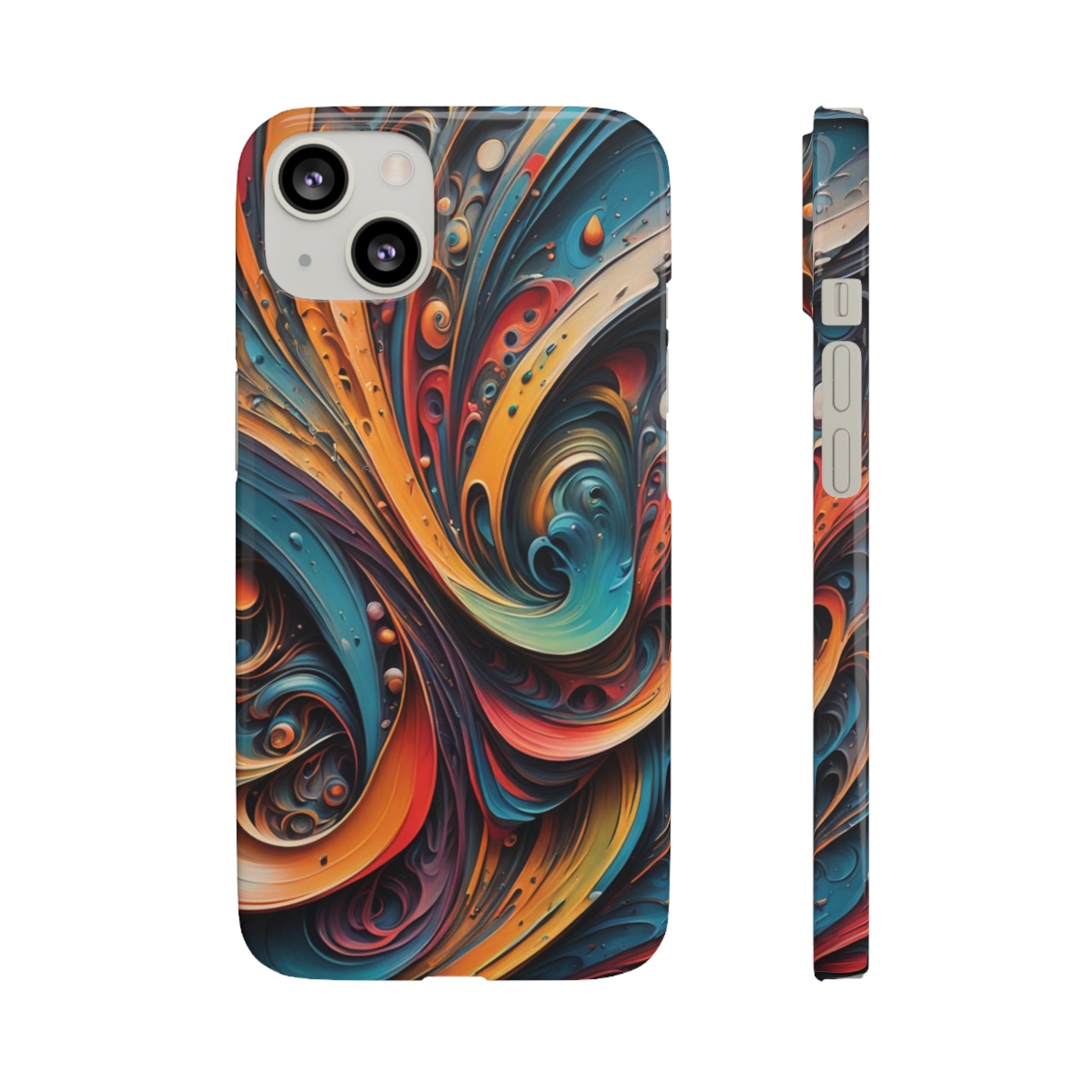 Abstract Colorful Swirls Snap Case - Colorwink