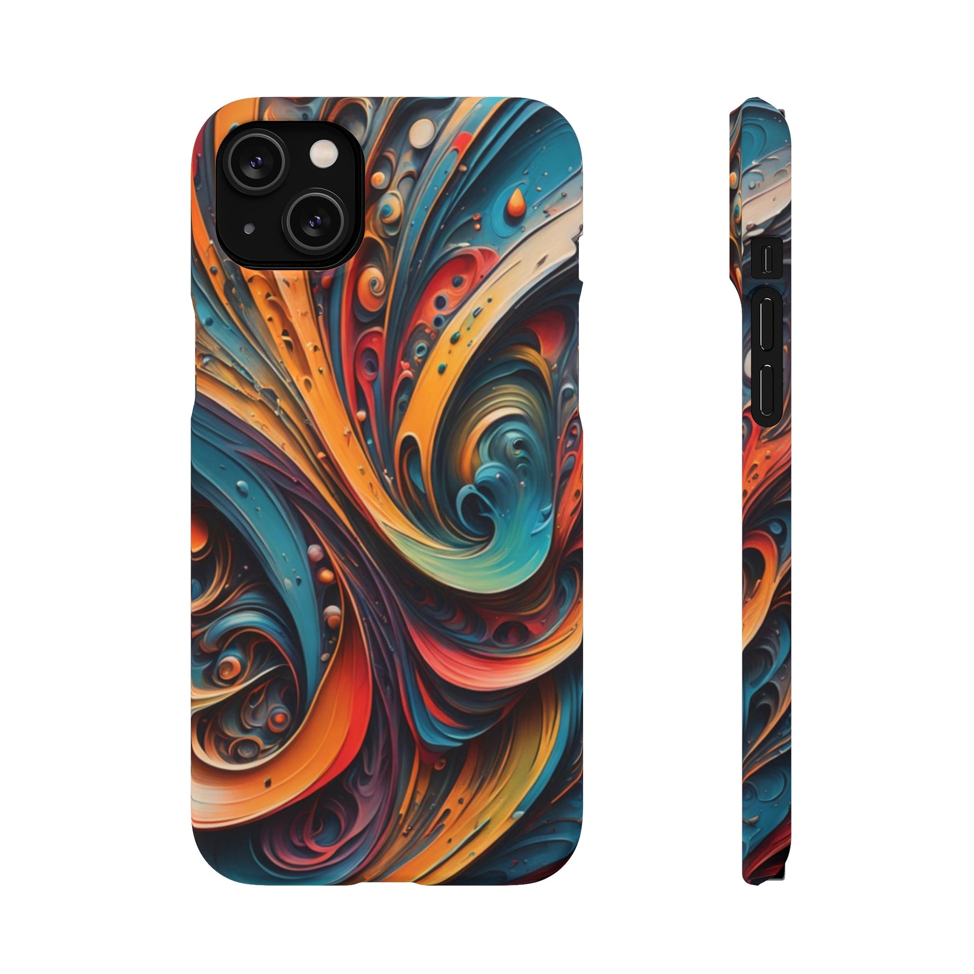 Abstract Colorful Swirls Snap Case - Colorwink