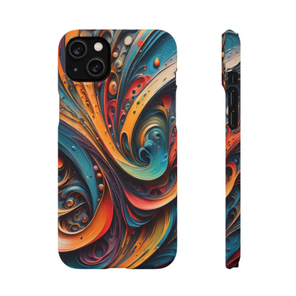 Abstract Colorful Swirls Snap Case - Colorwink