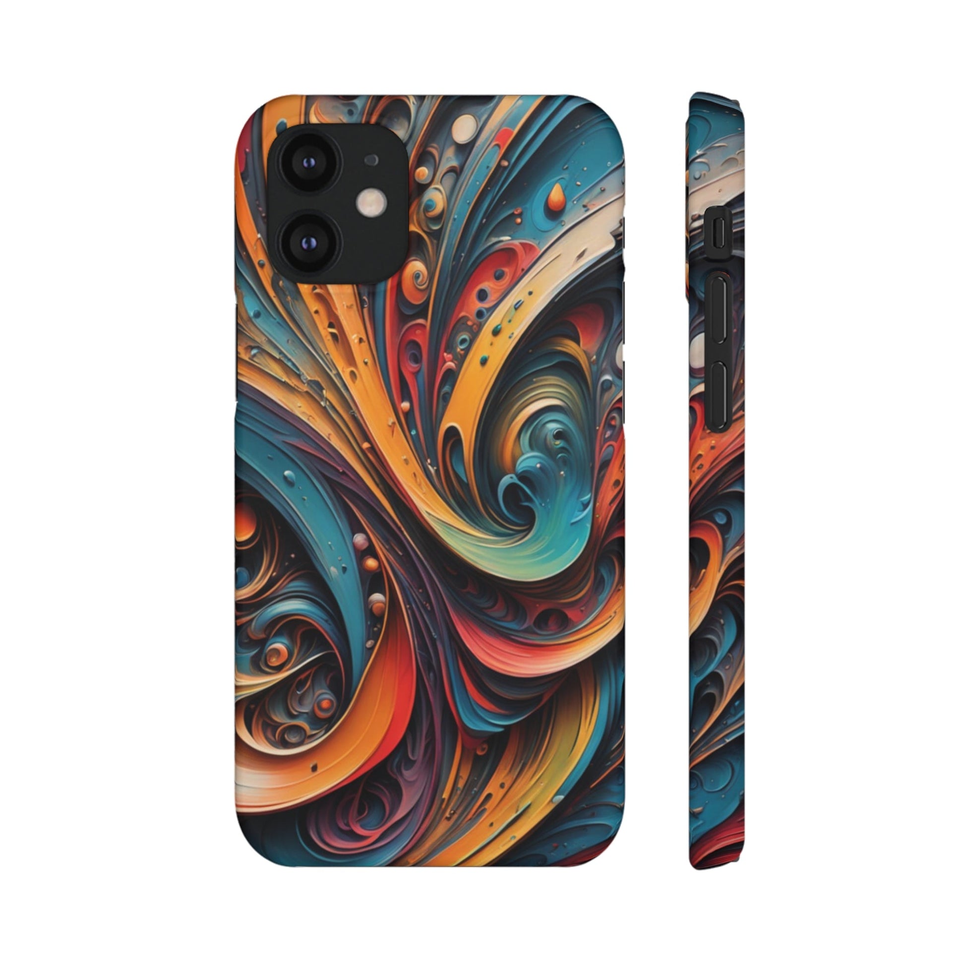 Abstract Colorful Swirls Snap Case - Colorwink