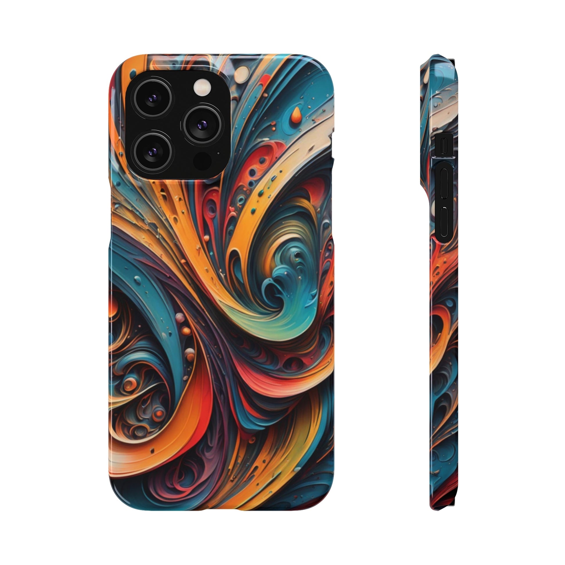 Abstract Colorful Swirls Snap Case - Colorwink