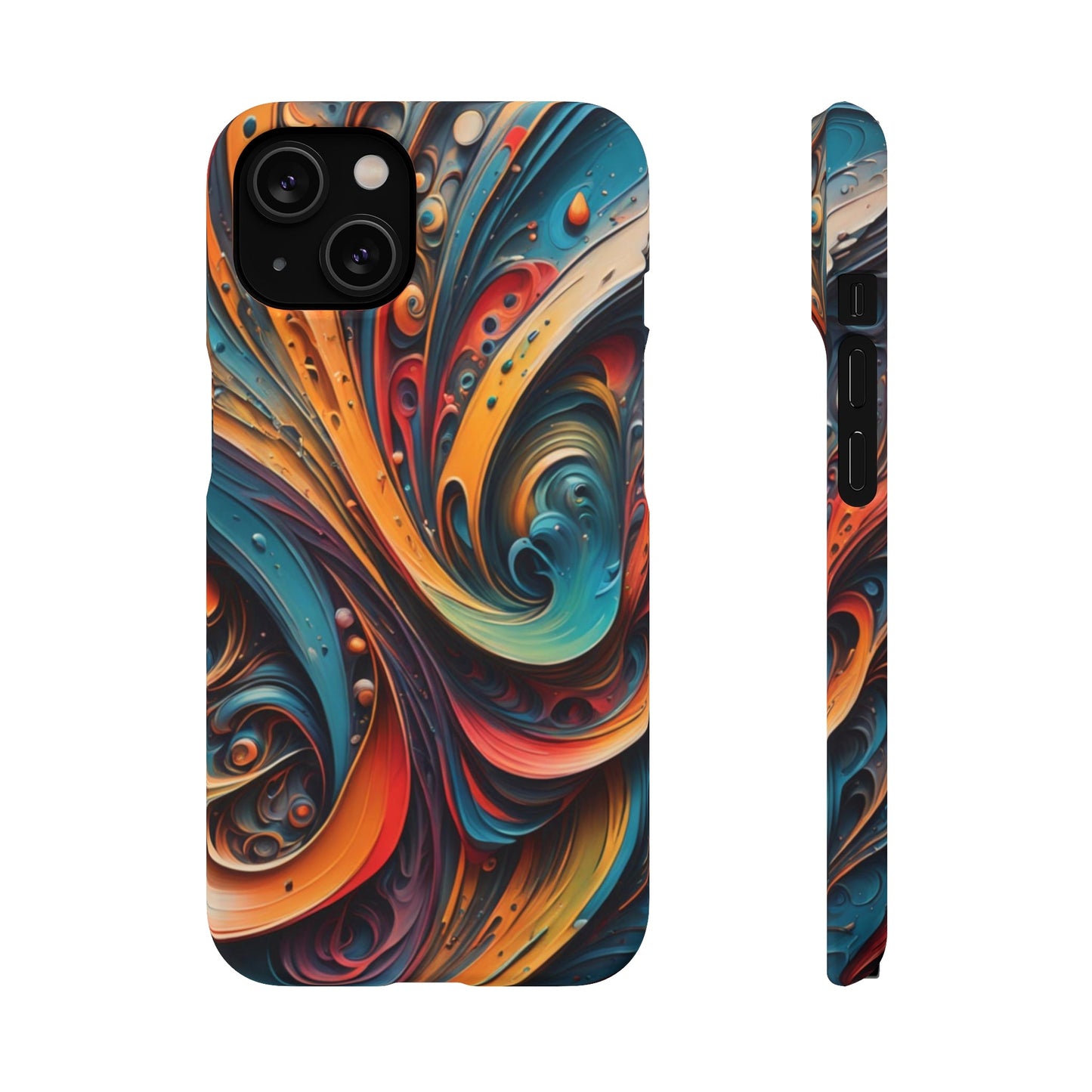 Abstract Colorful Swirls Snap Case - Colorwink