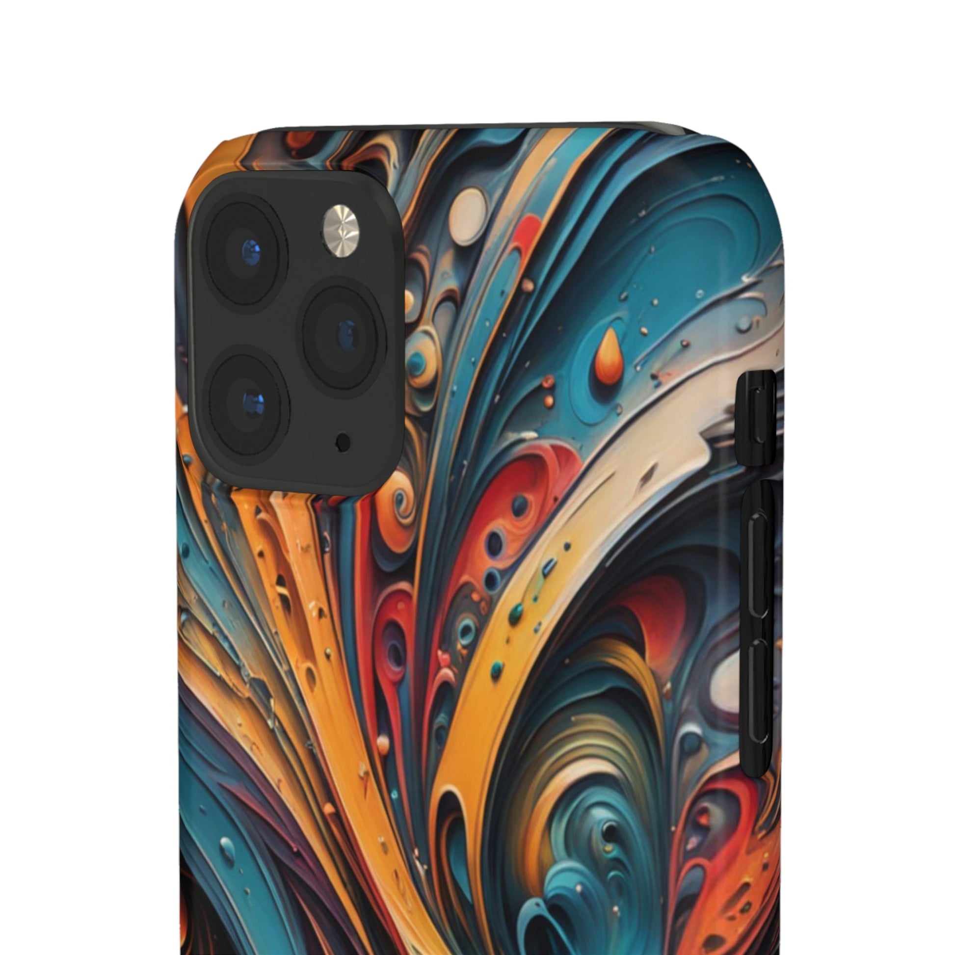 Abstract Colorful Swirls Snap Case - Colorwink