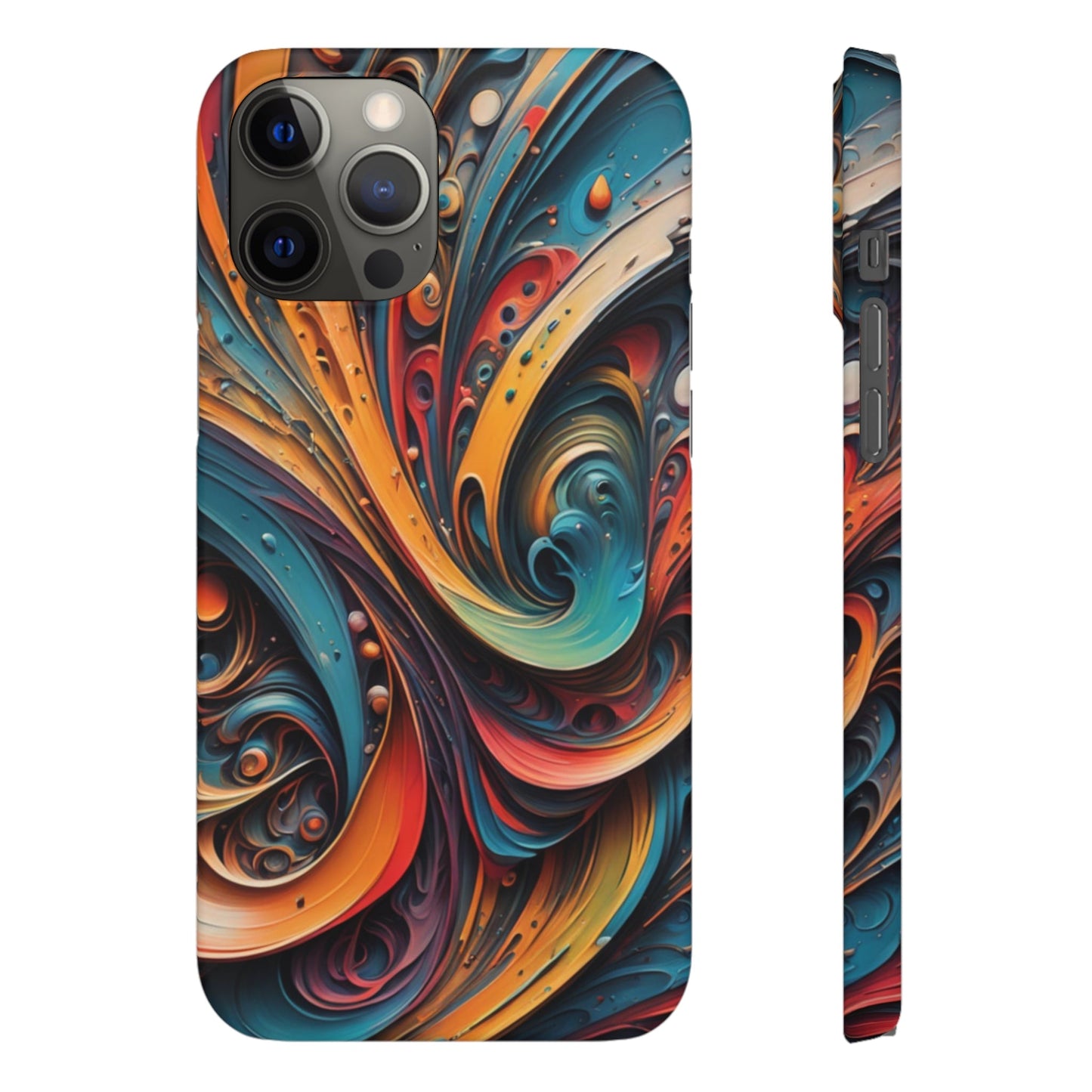 Abstract Colorful Swirls Snap Case - Colorwink