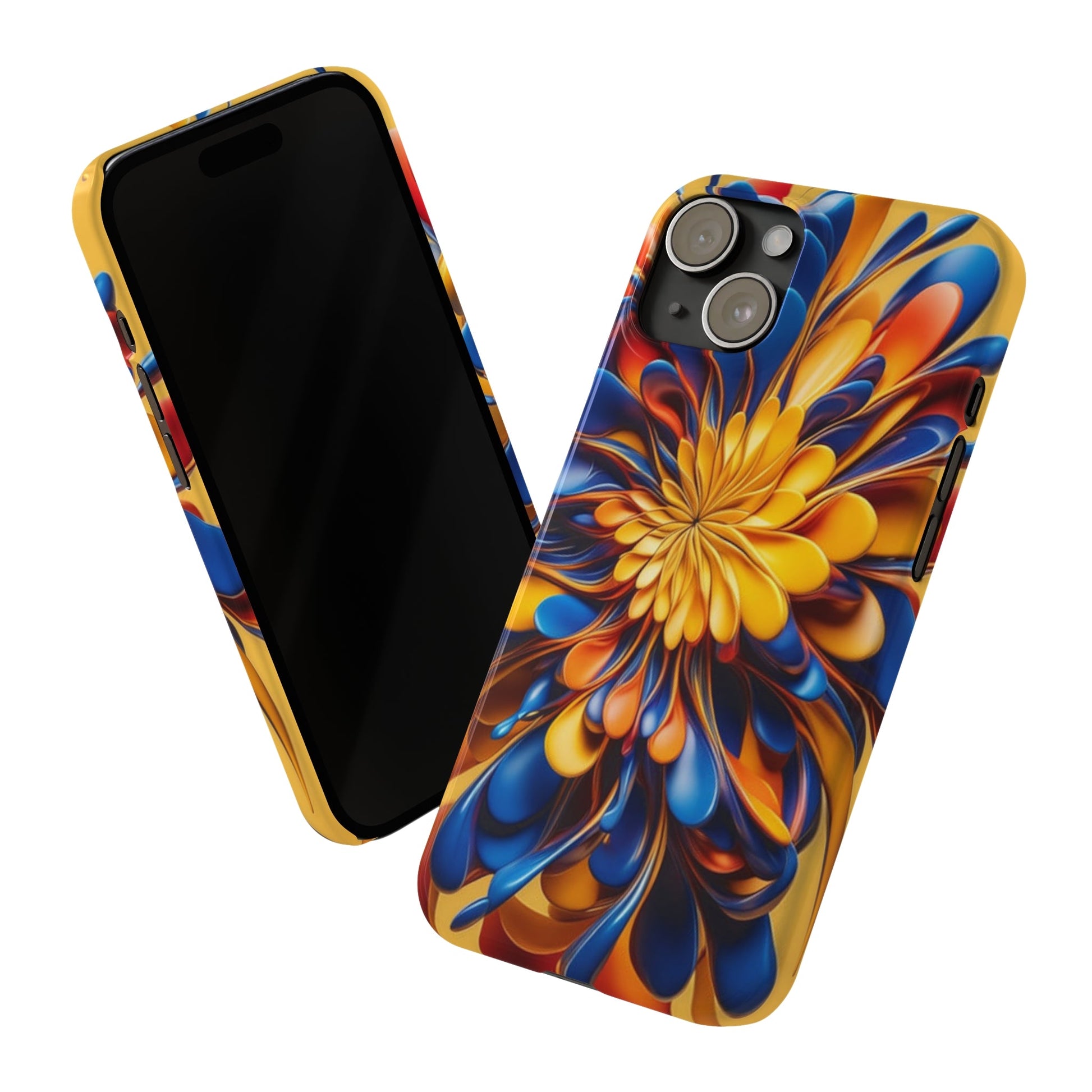 Abstract Flower Slim Phone Case - Colorwink