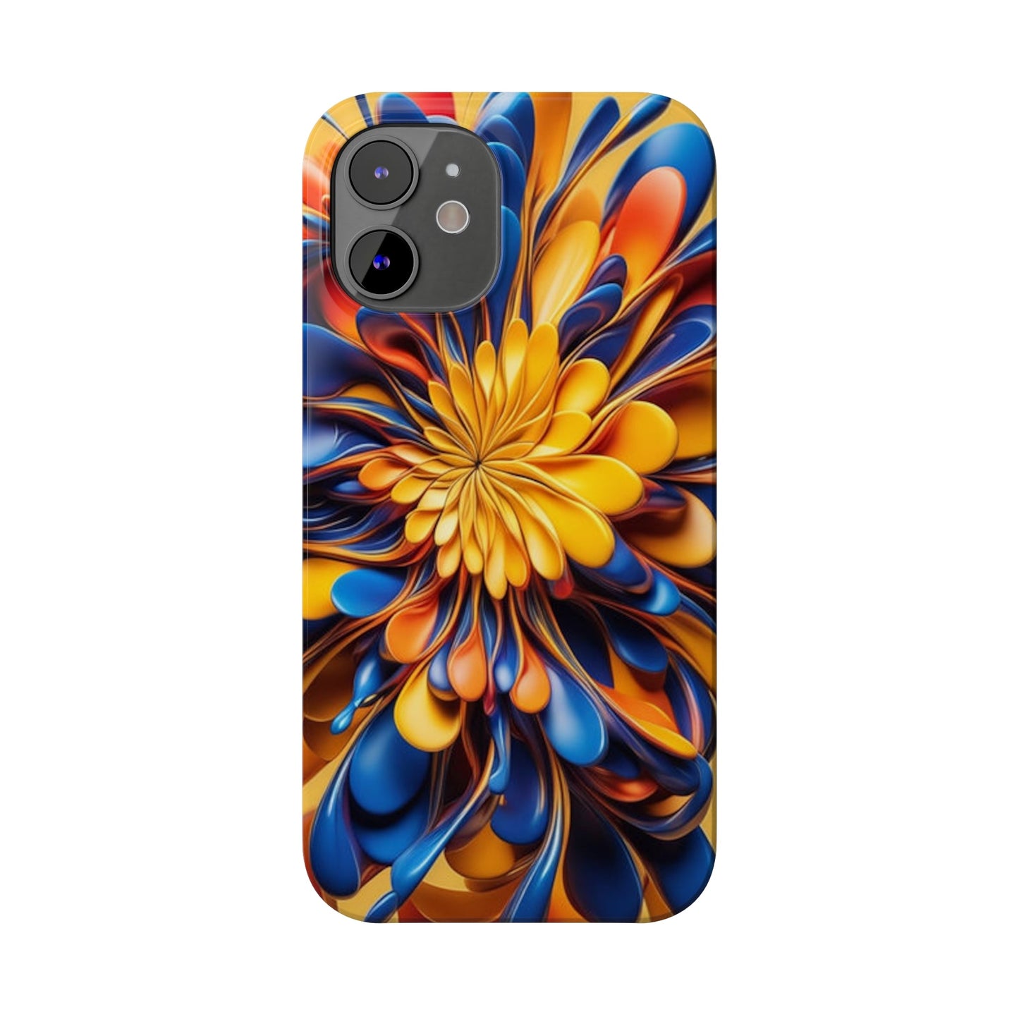 Abstract Flower Slim Phone Case - Colorwink