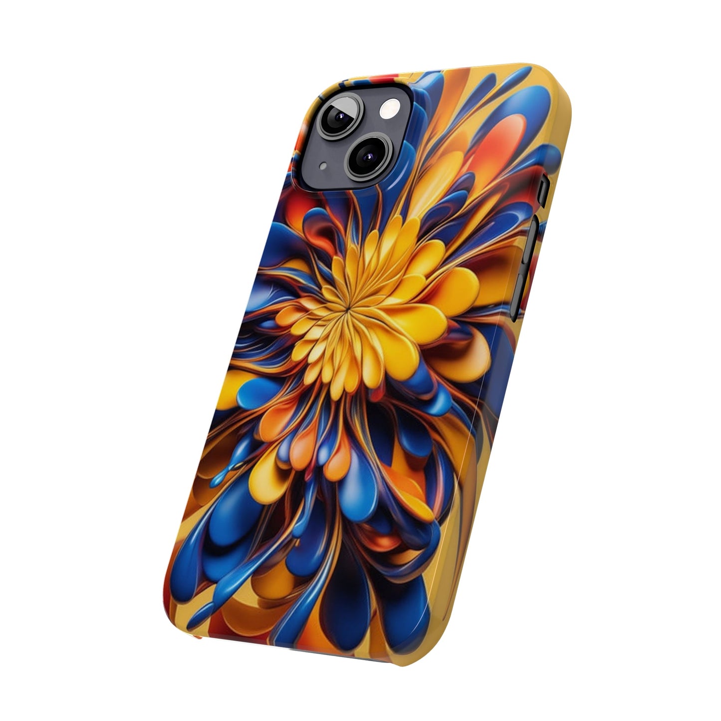 Abstract Flower Slim Phone Case - Colorwink