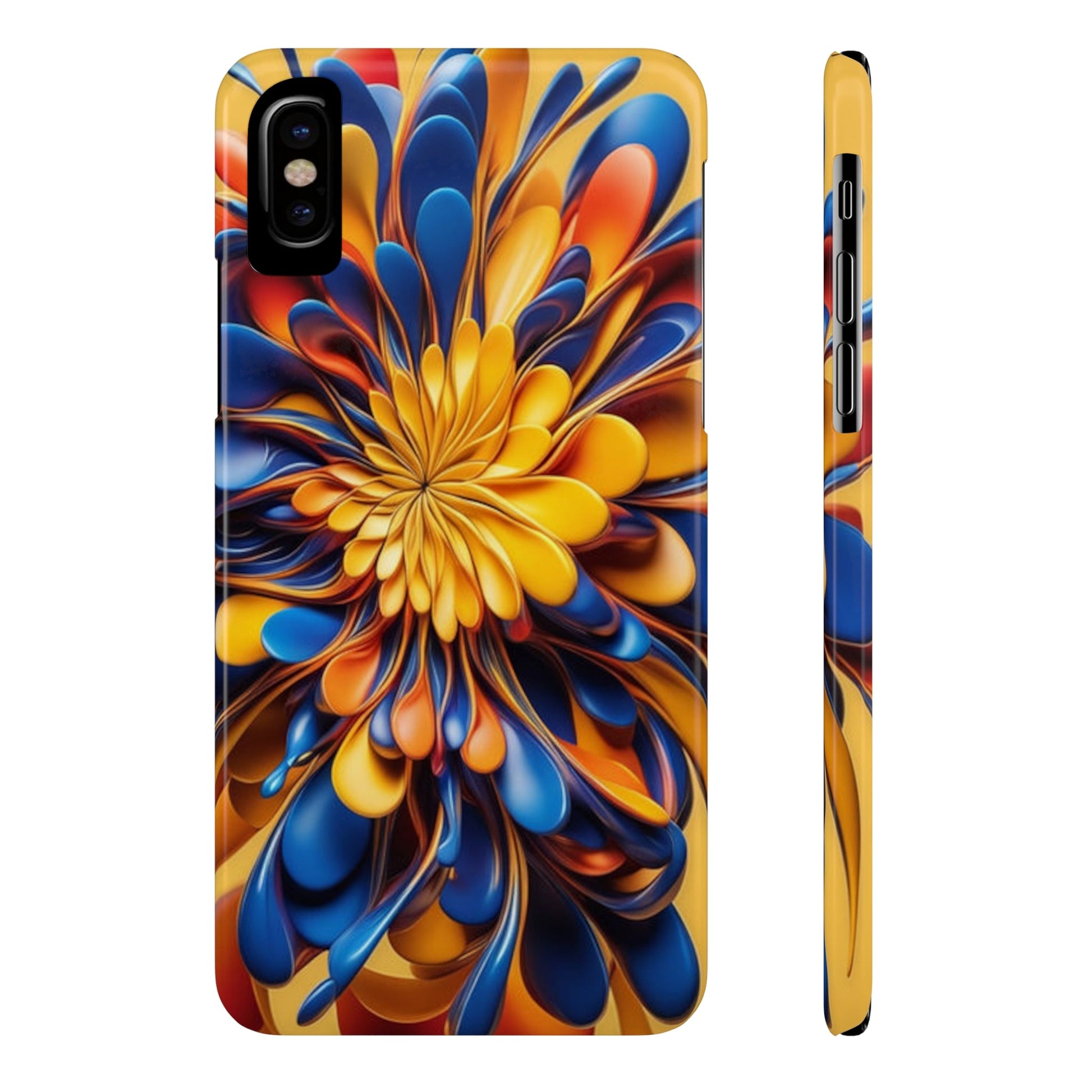 Abstract Flower Slim Phone Case - Colorwink