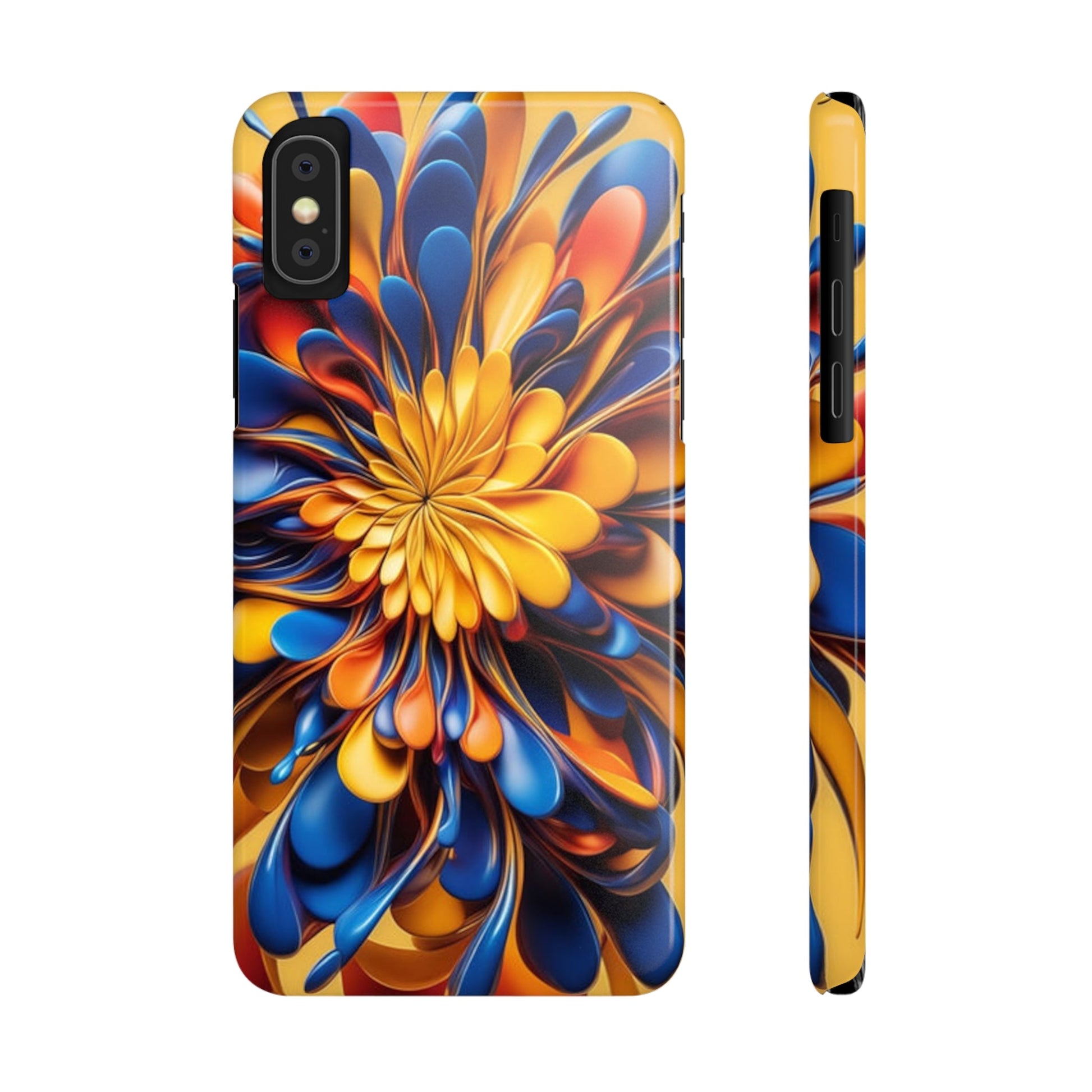 Abstract Flower Slim Phone Case - Colorwink