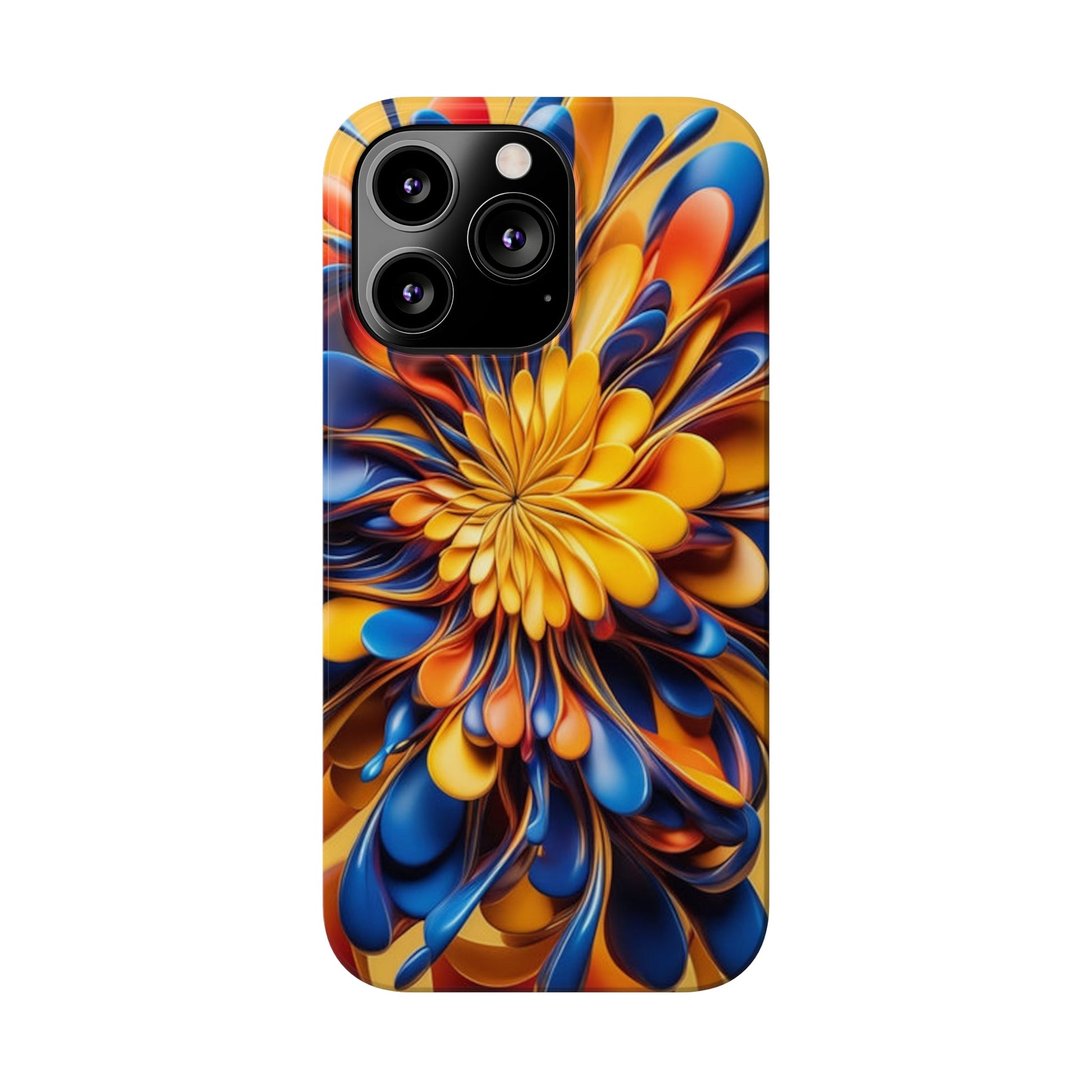 Abstract Flower Slim Phone Case - Colorwink