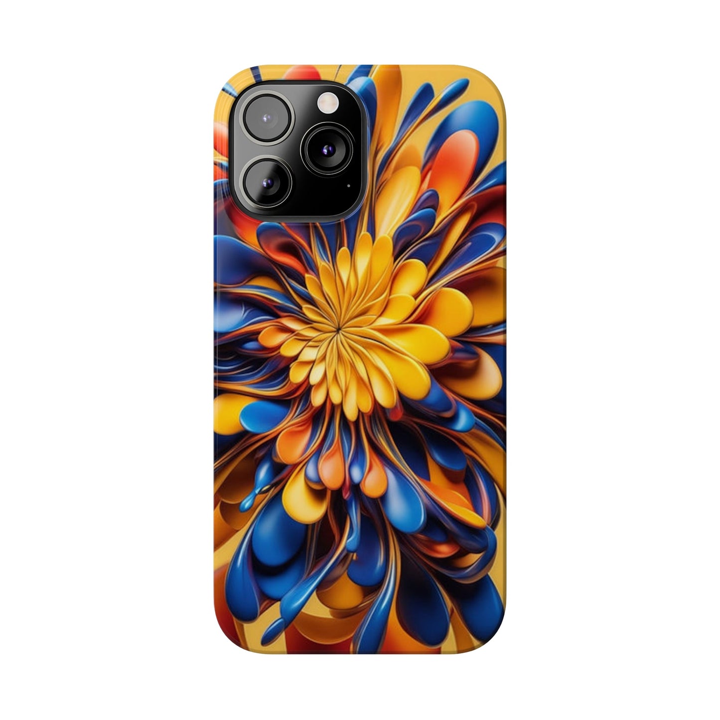 Abstract Flower Slim Phone Case - Colorwink