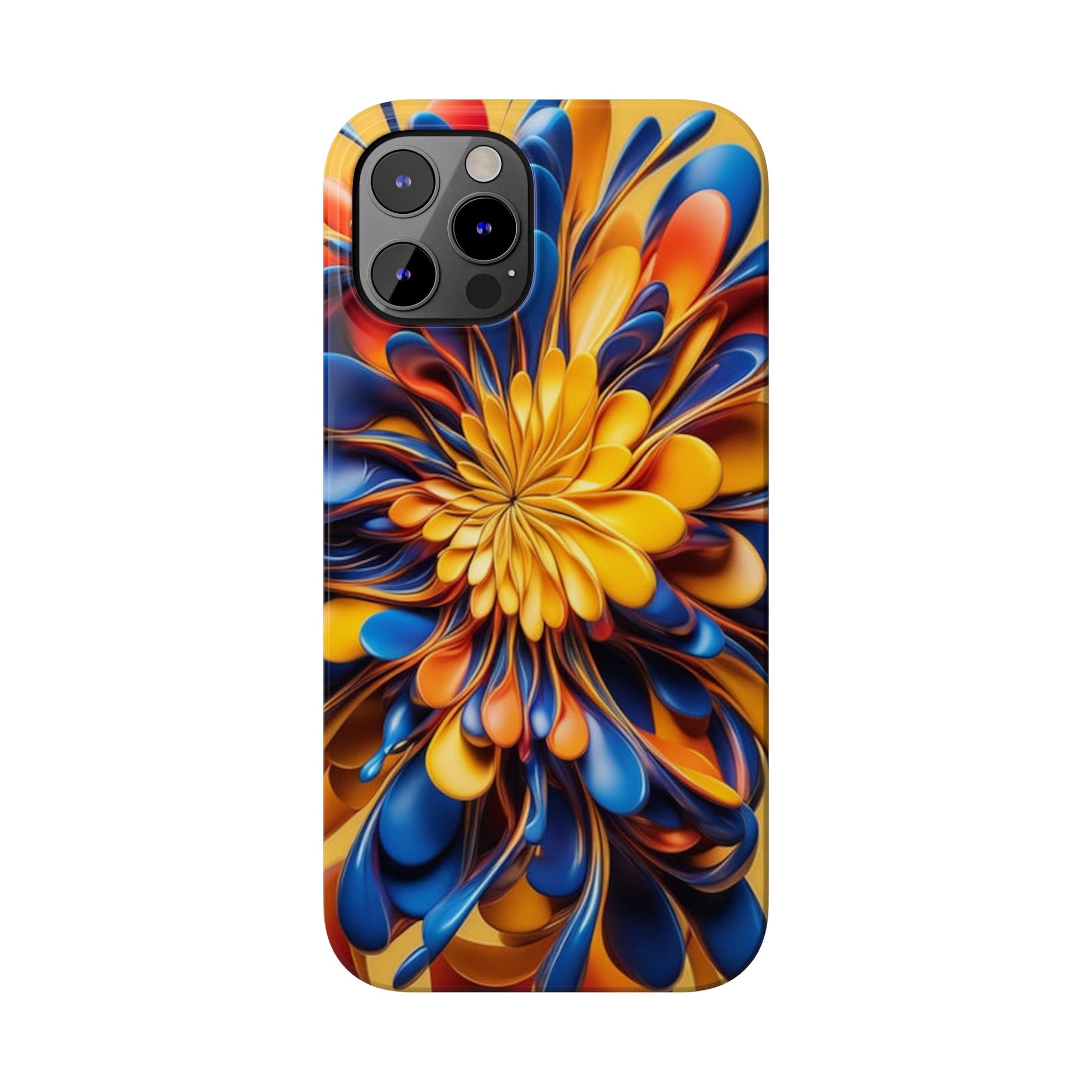 Abstract Flower Slim Phone Case - Colorwink