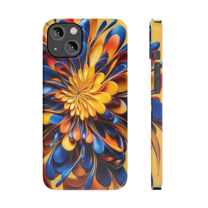 Abstract Flower Slim Phone Case - Colorwink