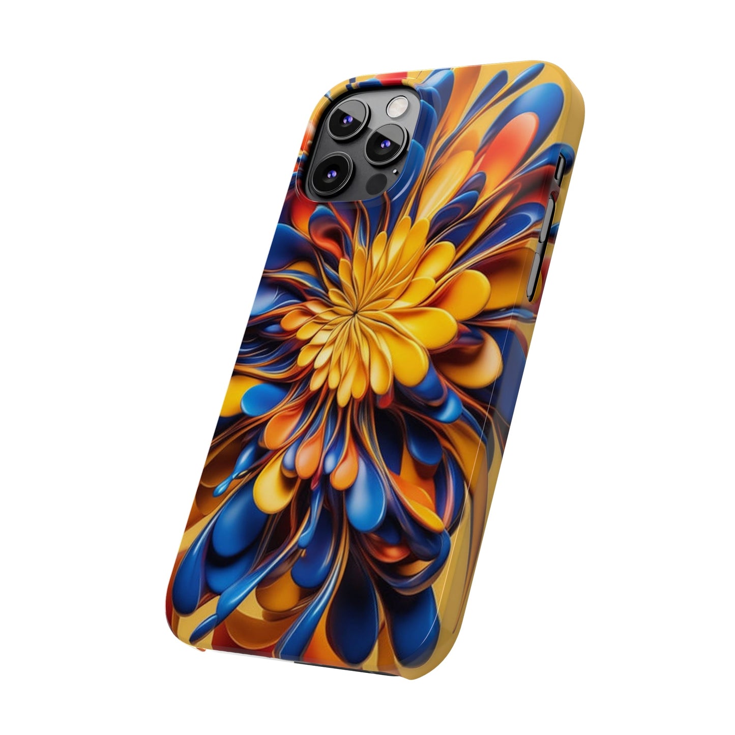 Abstract Flower Slim Phone Case - Colorwink