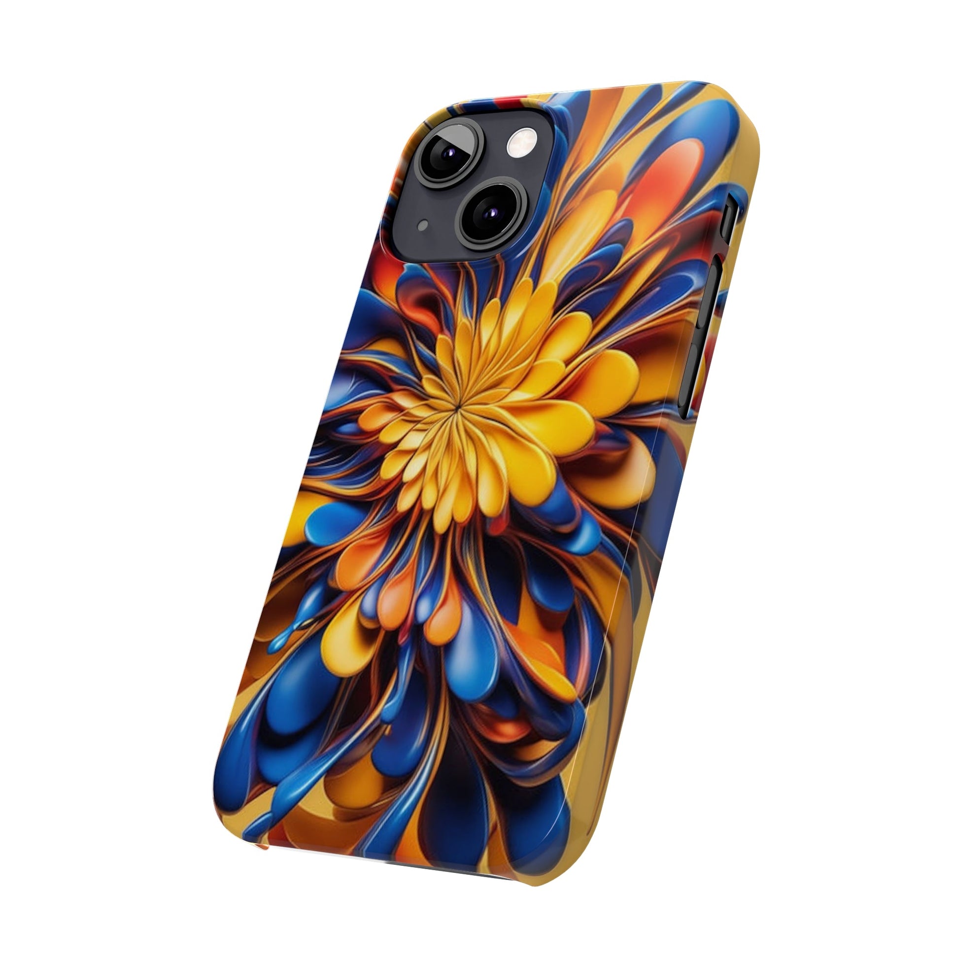 Abstract Flower Slim Phone Case - Colorwink