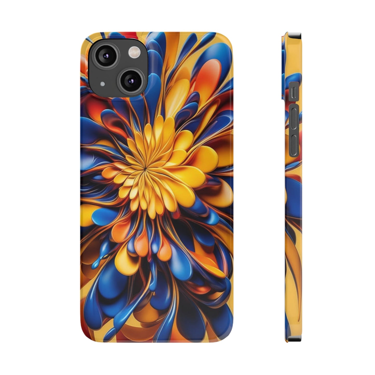 Abstract Flower Slim Phone Case - Colorwink