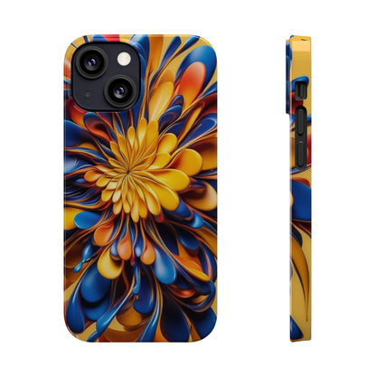 Abstract Flower Slim Phone Case - Colorwink